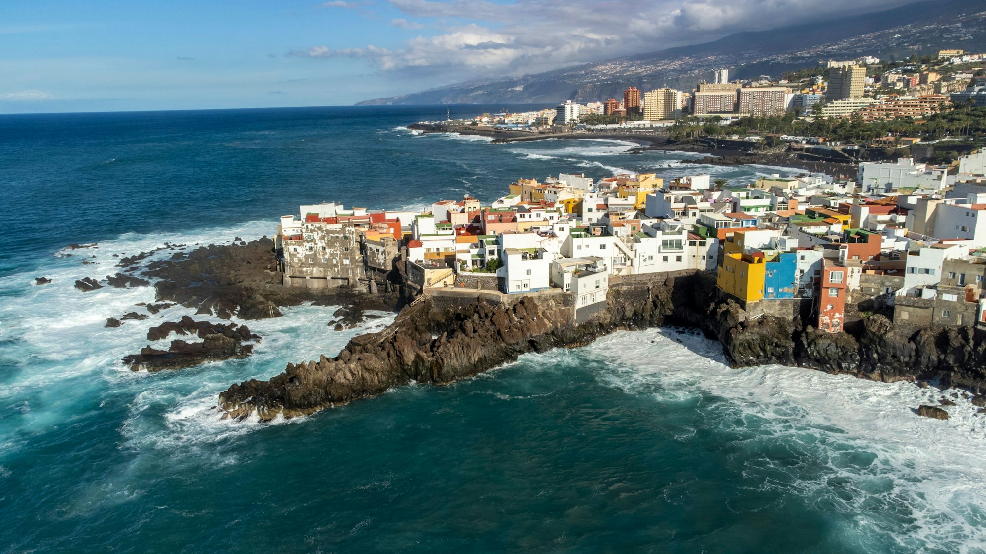 Ein Foto zeigt die Küste auf Teneriffa an der Punta Brava.