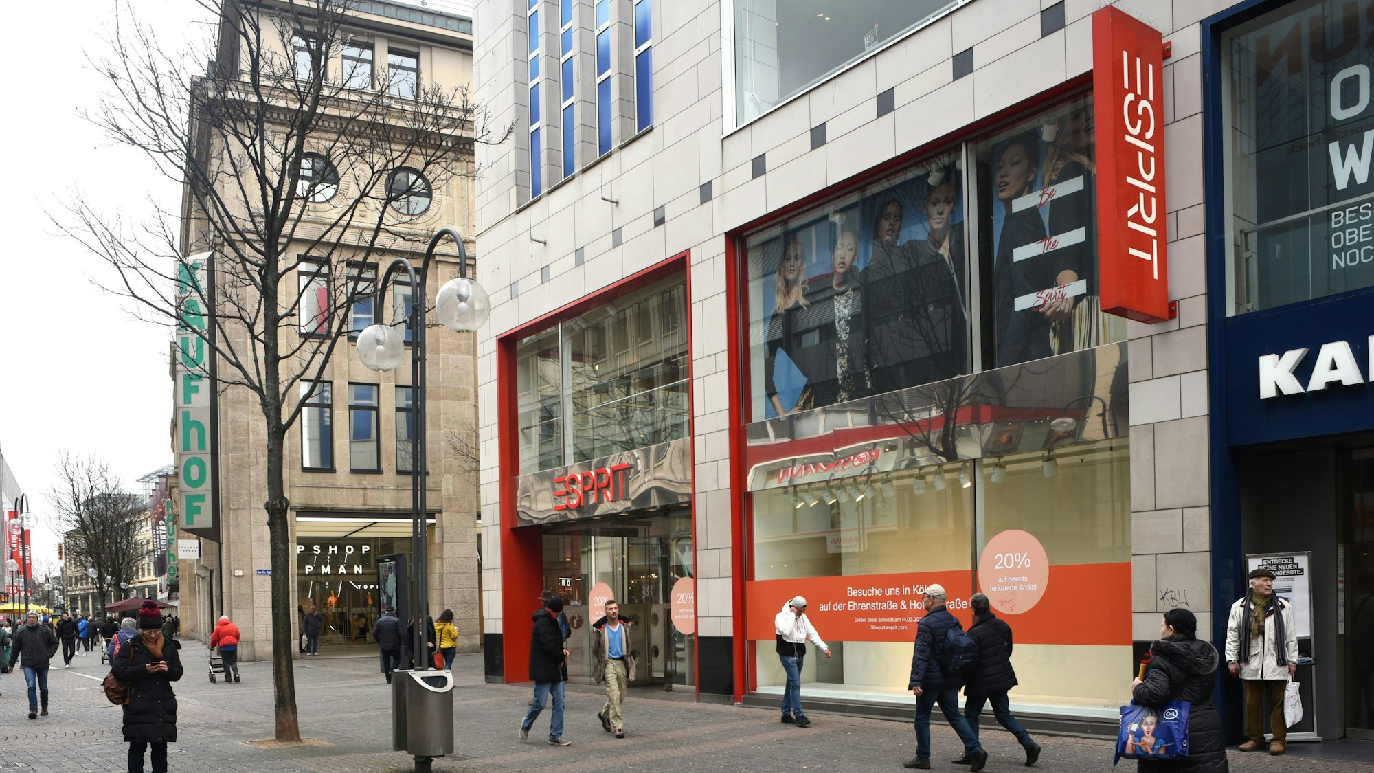 Esprit musste schon viele Sparrunden verkraften: Hier die ehemalige Esprit-Filiale auf der Schildergasse. (Archivbild)