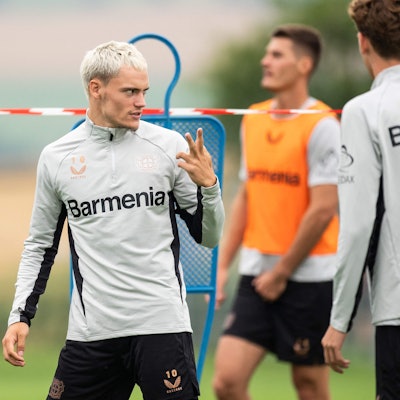 Florian Wirtz bei der Trainingseinheit am Donnerstag in Donaueschingen.