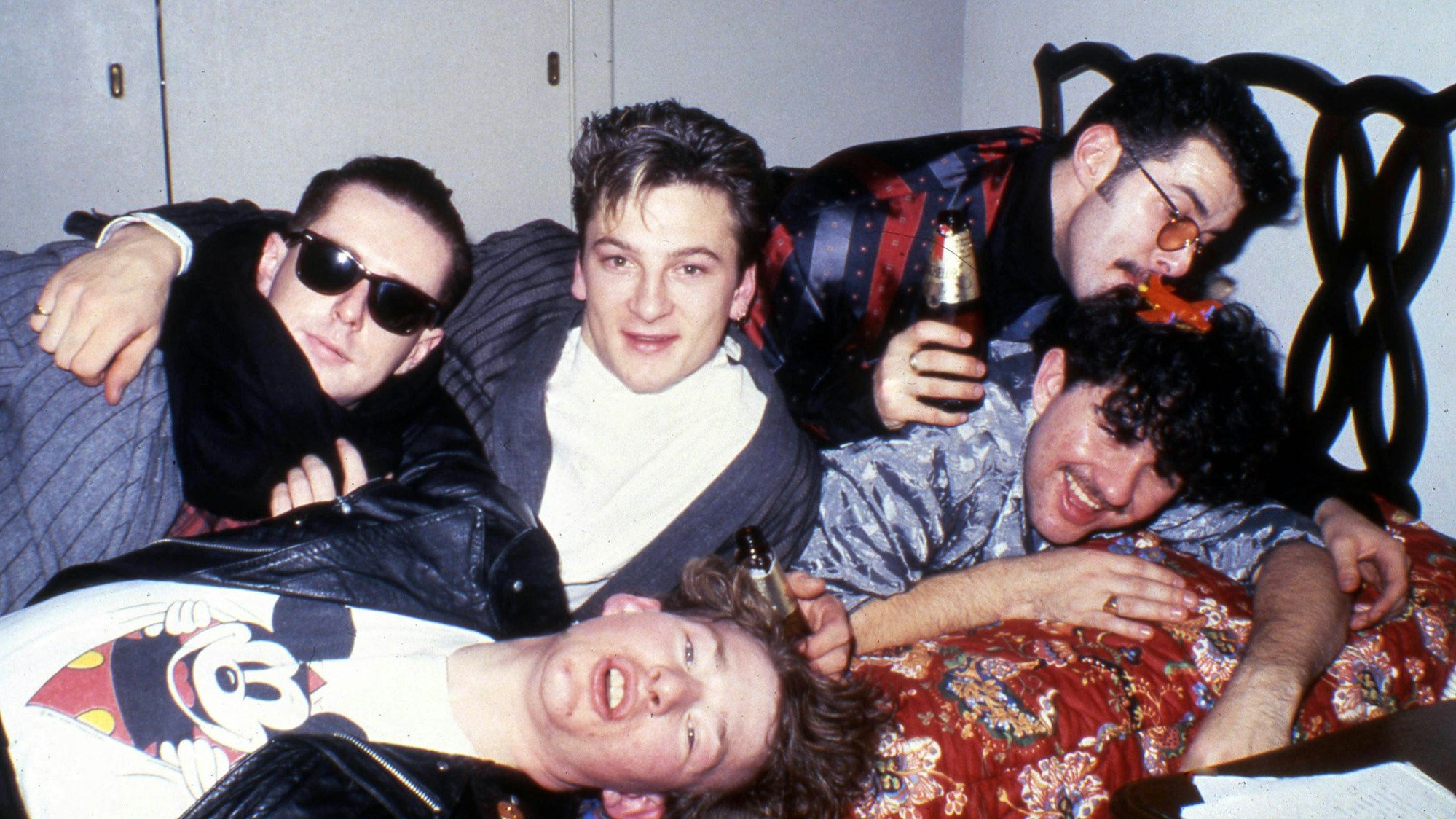 Frankie Goes to Hollywood feiern.