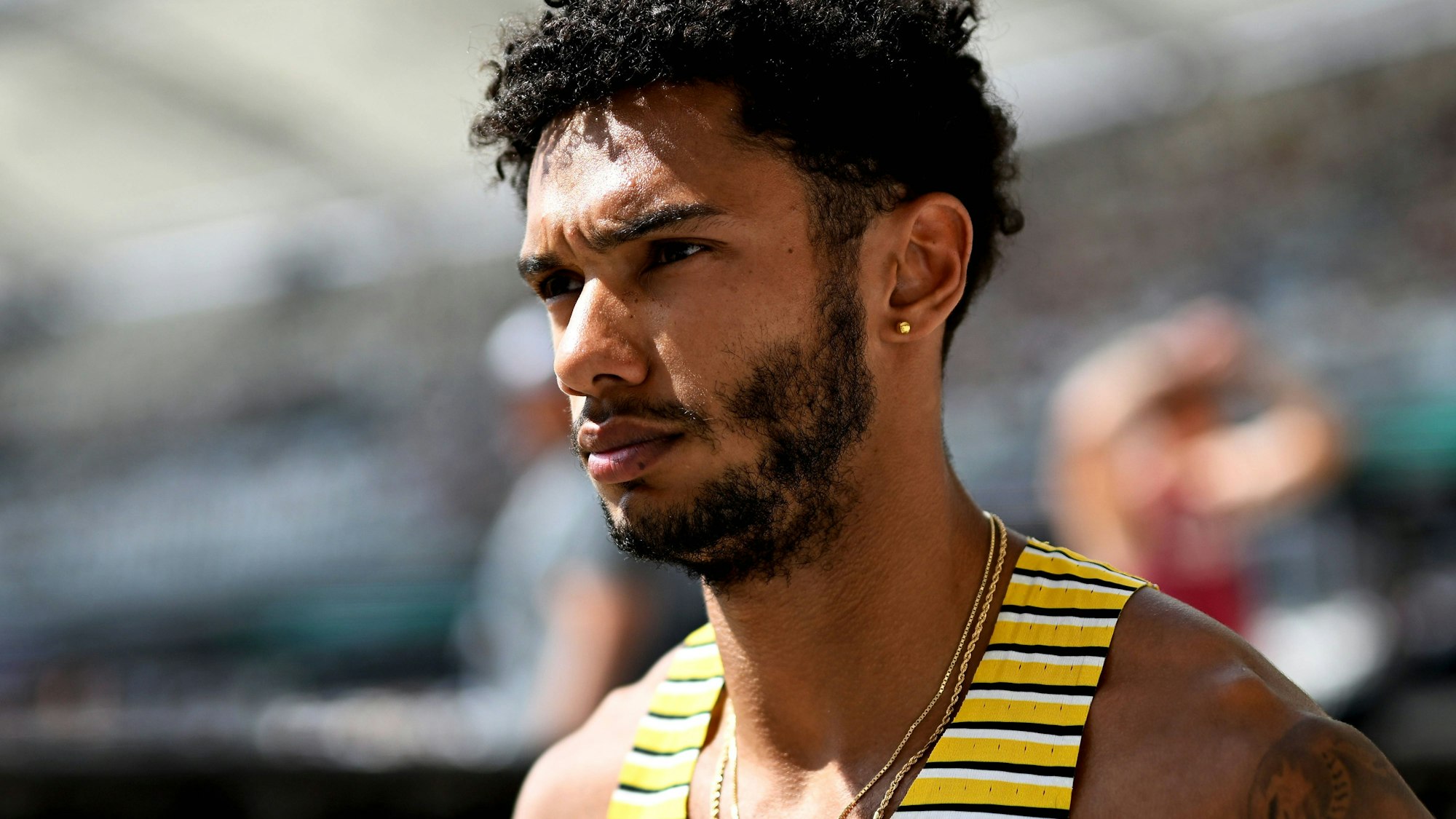 HARTMANN Joshua Team GER 200m Vorlauf LA Weltmeisterschaften 2023 in Budapest am 23.08.2022 *** HARTMANN Joshua Team GER 200m Preliminary Heat LA World Championships 2023 in Budapest on 23 08 2022 Copyright: xLacixPerenyix