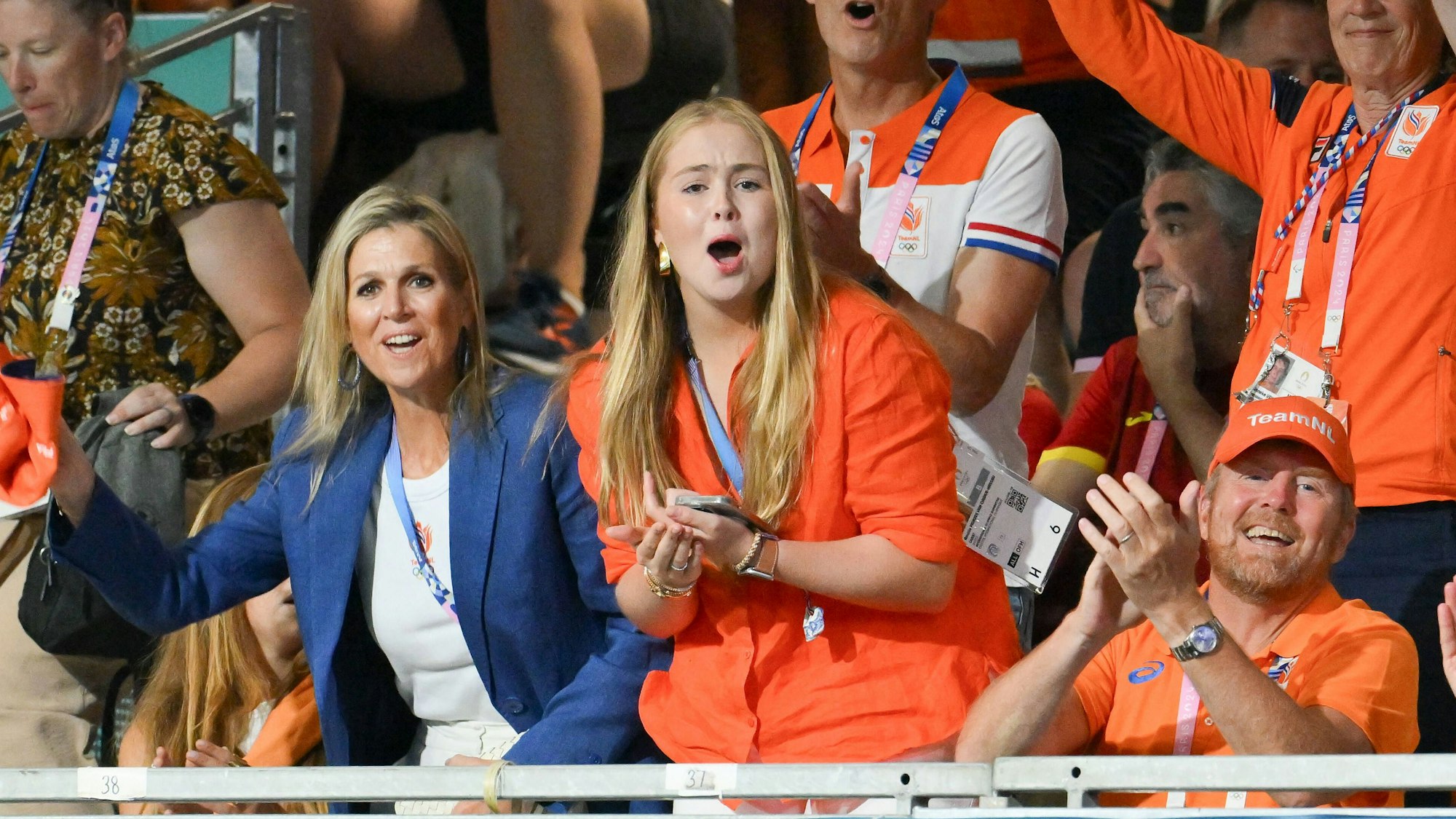 Die niederländischen Royals hatten sichtlich Spaß bei ihrem Olympia-Besuch.