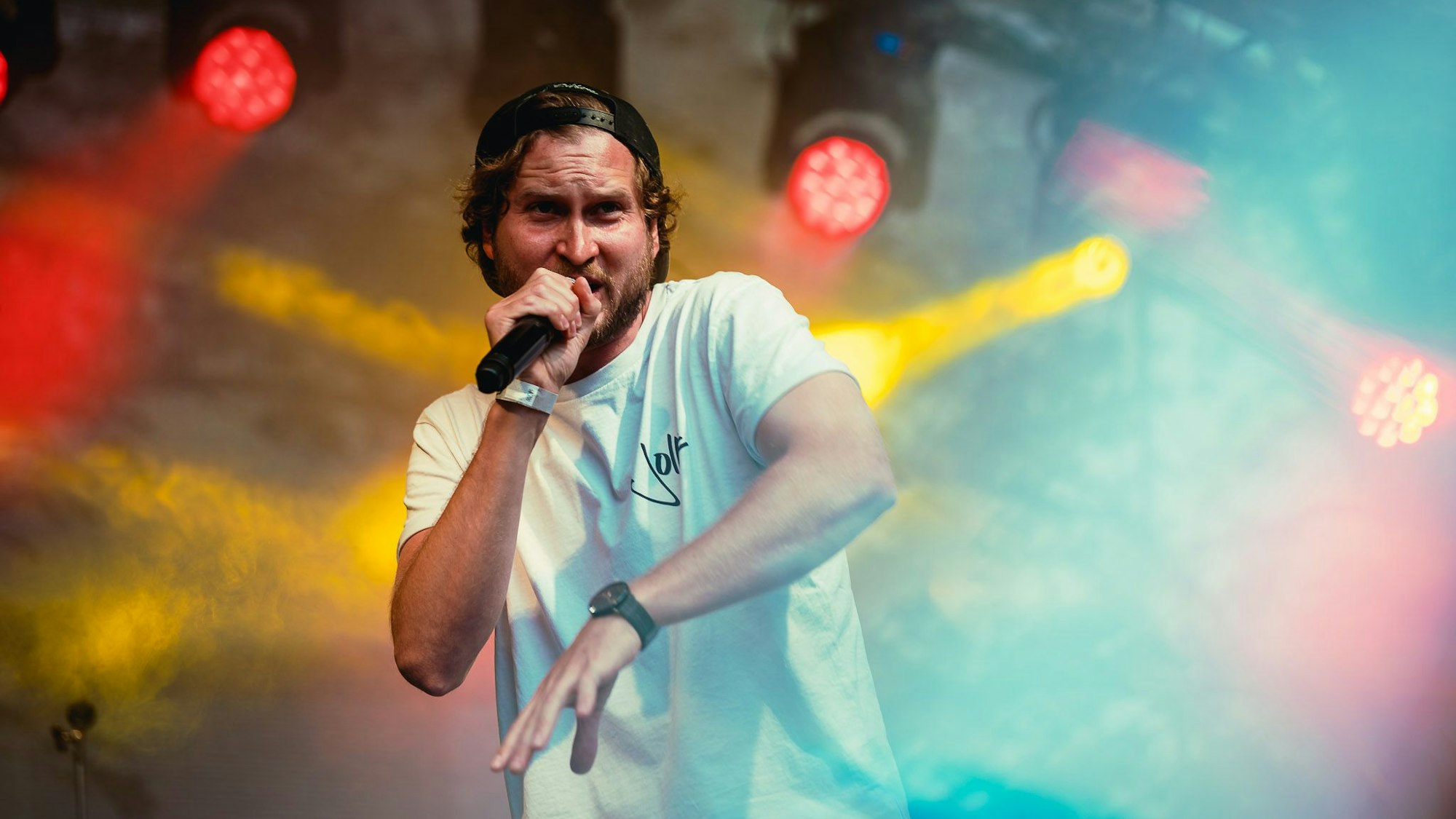 Jolle auf der Bühne beim Sommerfest der Medizinstudenten in Köln 2021