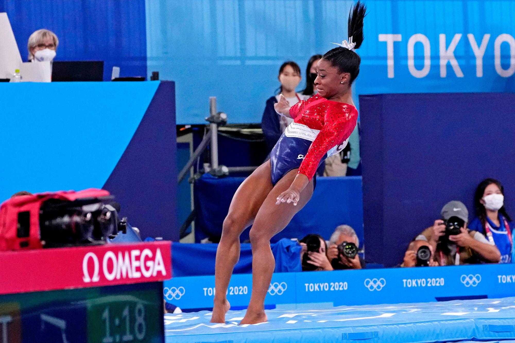 Das wohl schwierigste Turnier in ihrer Karriere: Simone Biles 2021 in Tokio