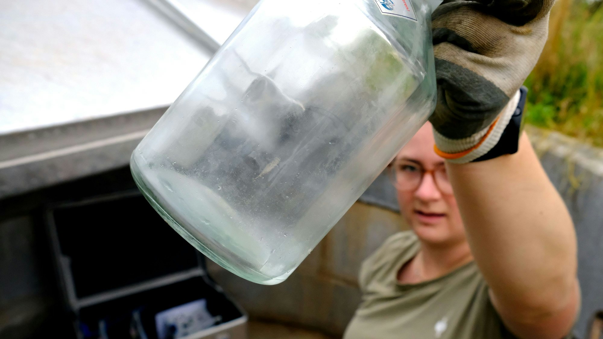 Die Landwirtschaftskammer NRW misst an verschiedenen Standorten den Nitrateintrag in den Boden und ins Grundwasser.