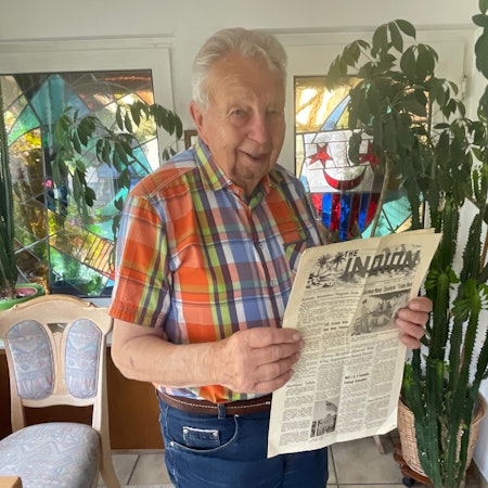 Am 25. August 1959 erschien auf der Titelseite der kubanischen Zeitung „The Indian“ ein Foto, das auch den Gummersbacher Dieter Birkenbeul zeigt. Auf dem Foto hält er das Blatt in den Händen.