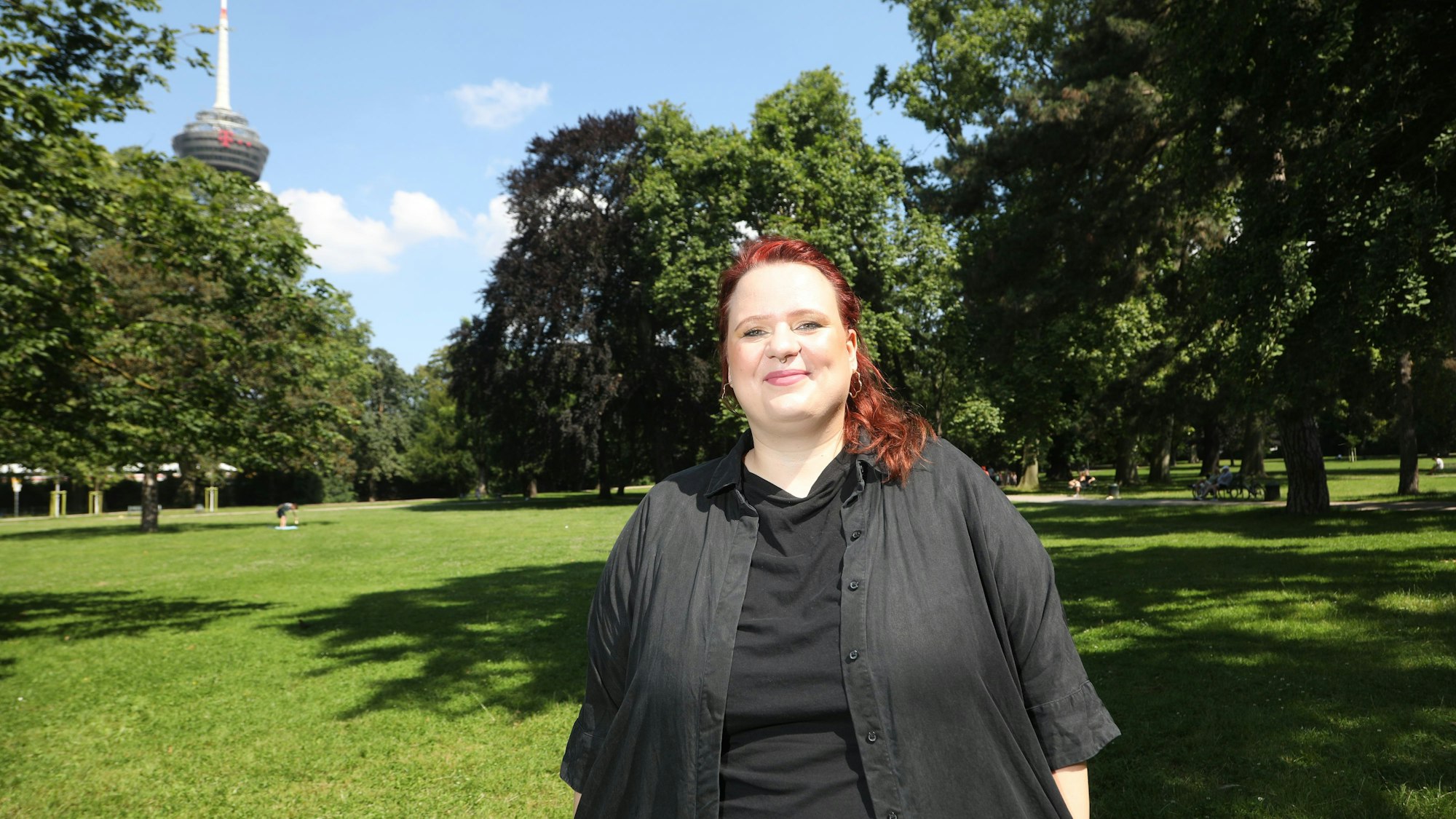 Paula Irmschler im Kölner Stadtgarten.