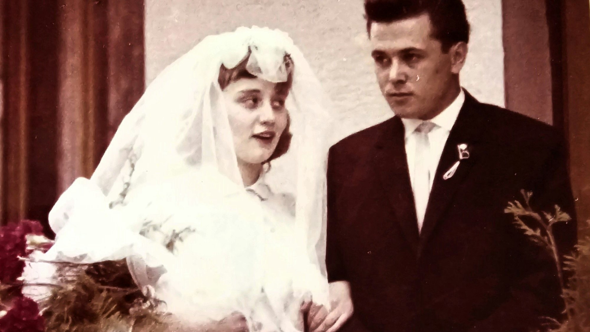 Das Bild zeigt Else und Heinz Bless am Tag ihrer Hochzeit 1963.