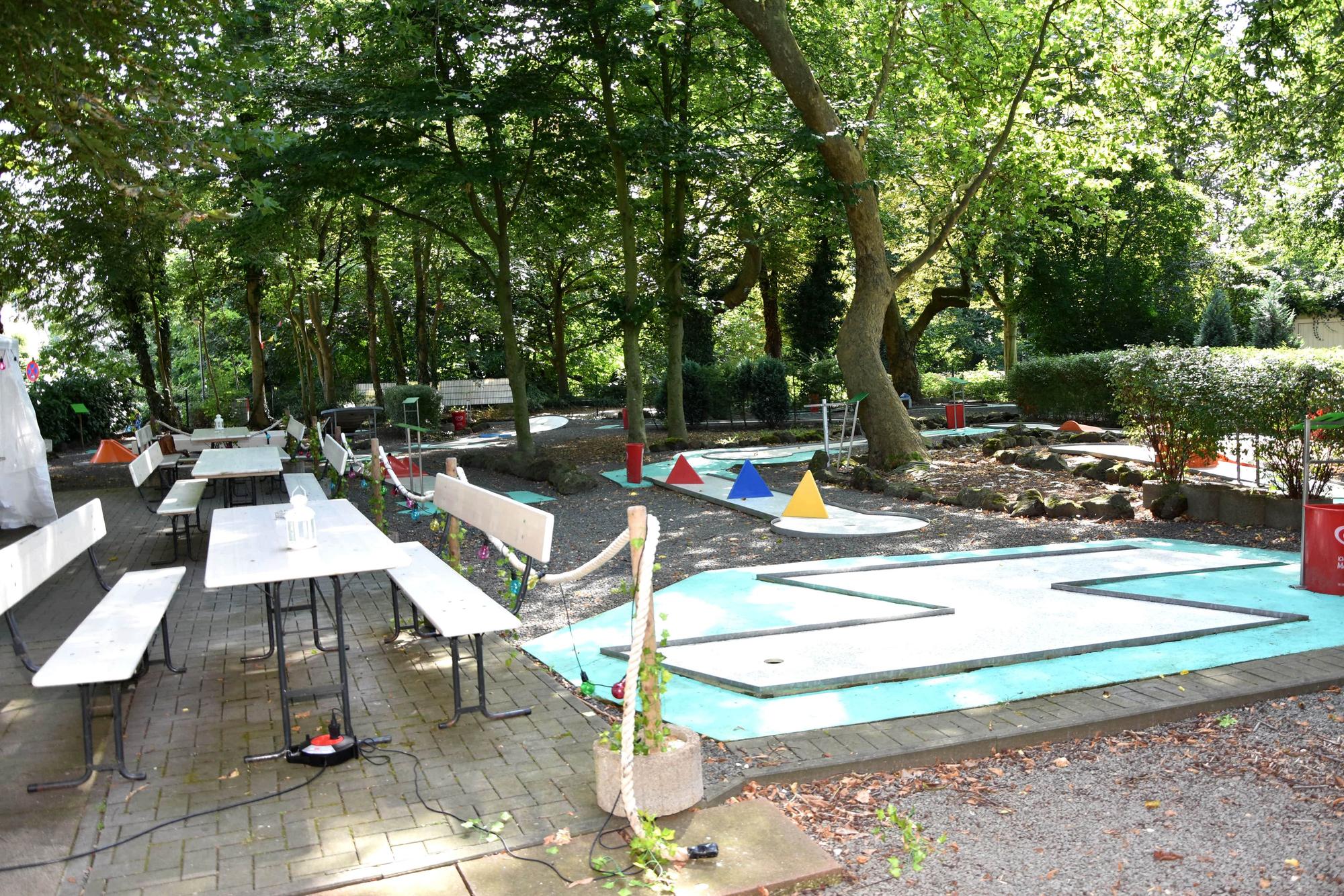 Die Minigolf-Anlage in Bedburg.