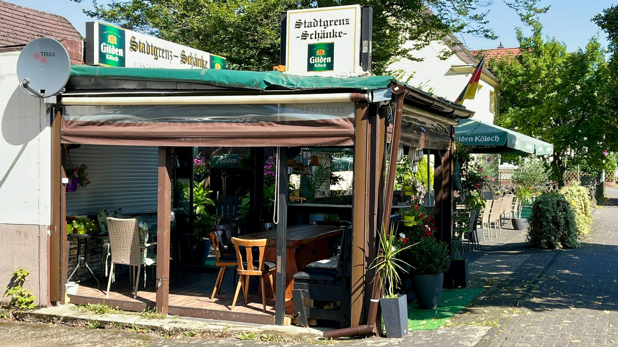 Die Stadtgrenz-Schänke an der Mülheimer Straße in Schlebusch