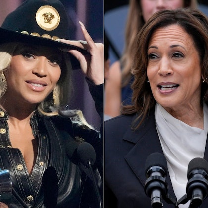 Bildkombination aus Beyoncé und Kamala Harris (Archivbilder)