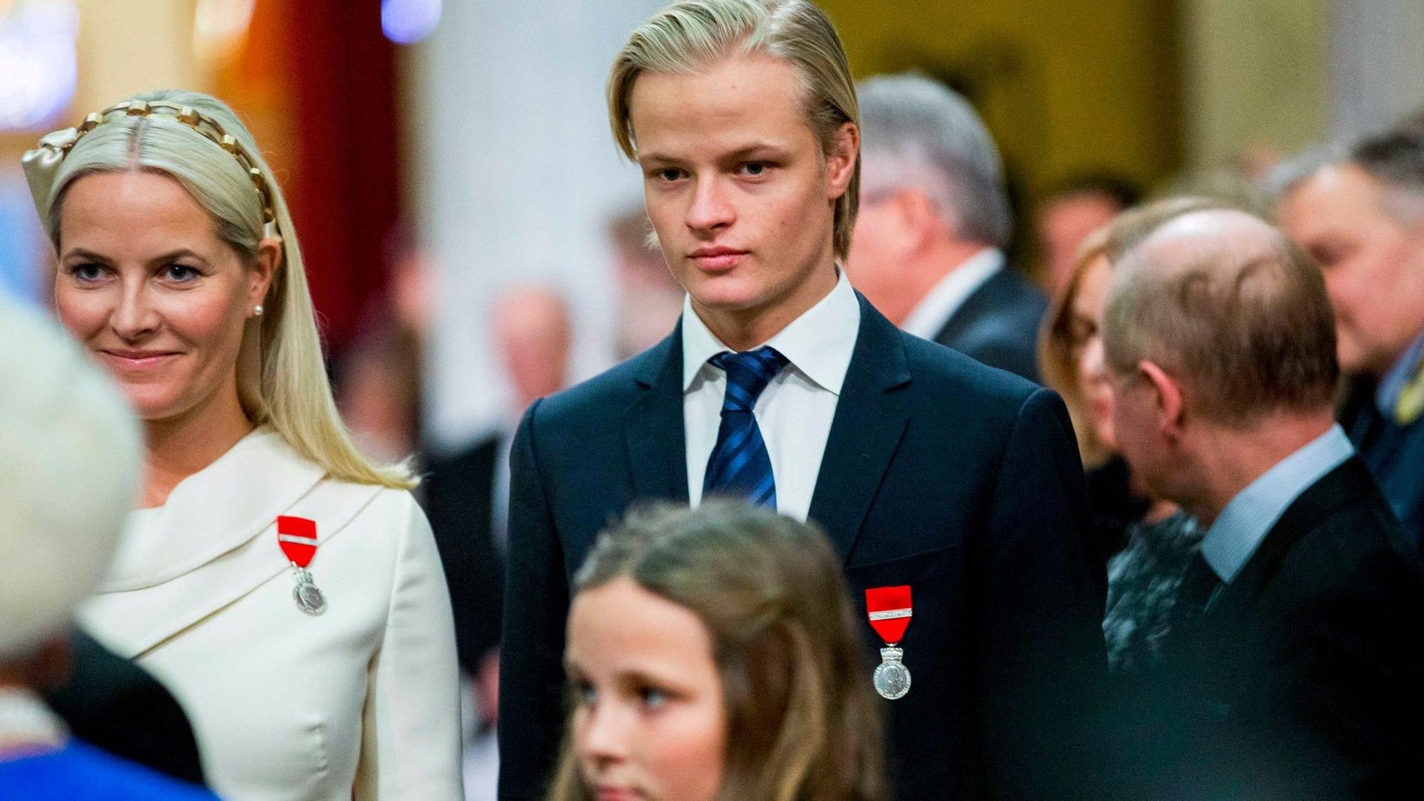 Kronprinzessin Mette-Marit 2015 mit ihrem Sohn Marius Borg Høiby.