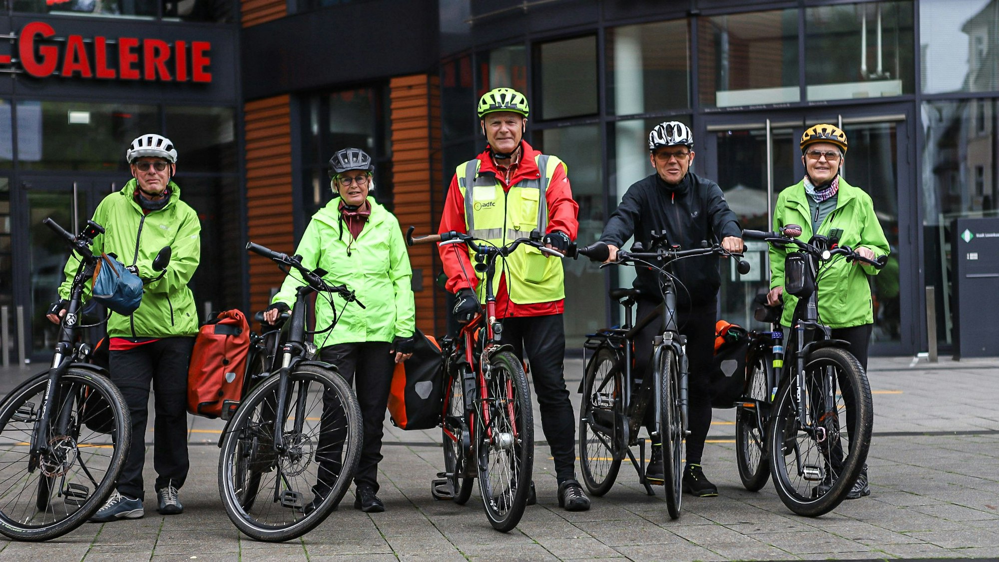 Der ADFC war selbst vom Rathaus in Wiesdorf ins Stadtradeln gestartet.