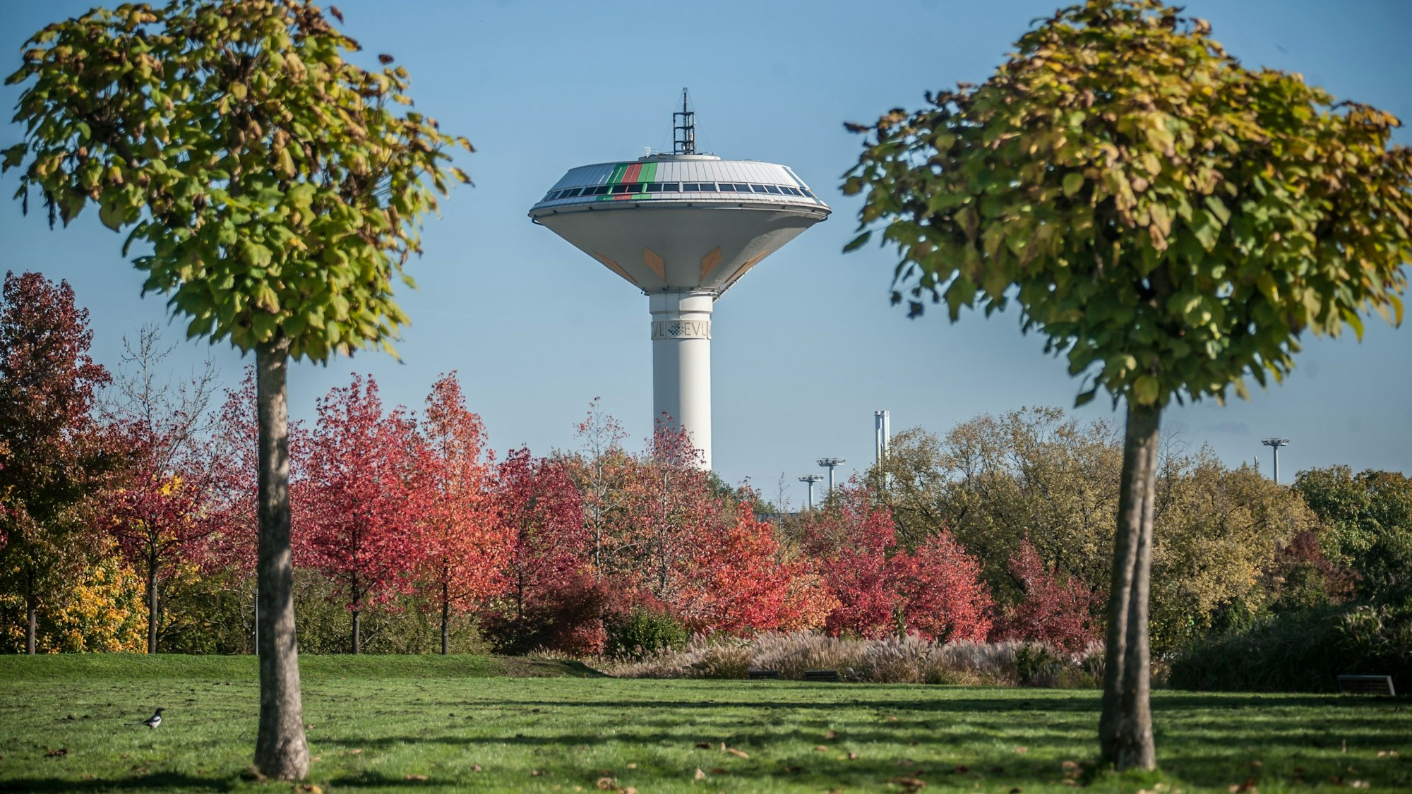 Der Wasserturm in Leverkusen