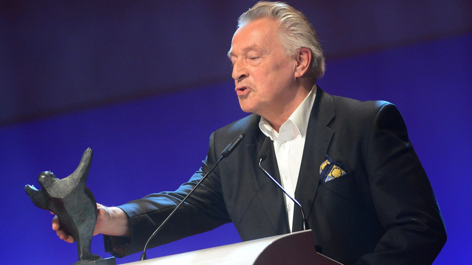 Rainer Brandt erhält am 20.01.2014 in Berlin den Kulturpreis der Boulevardzeitung BZ in der Kategorie «Synchron-Kunst».