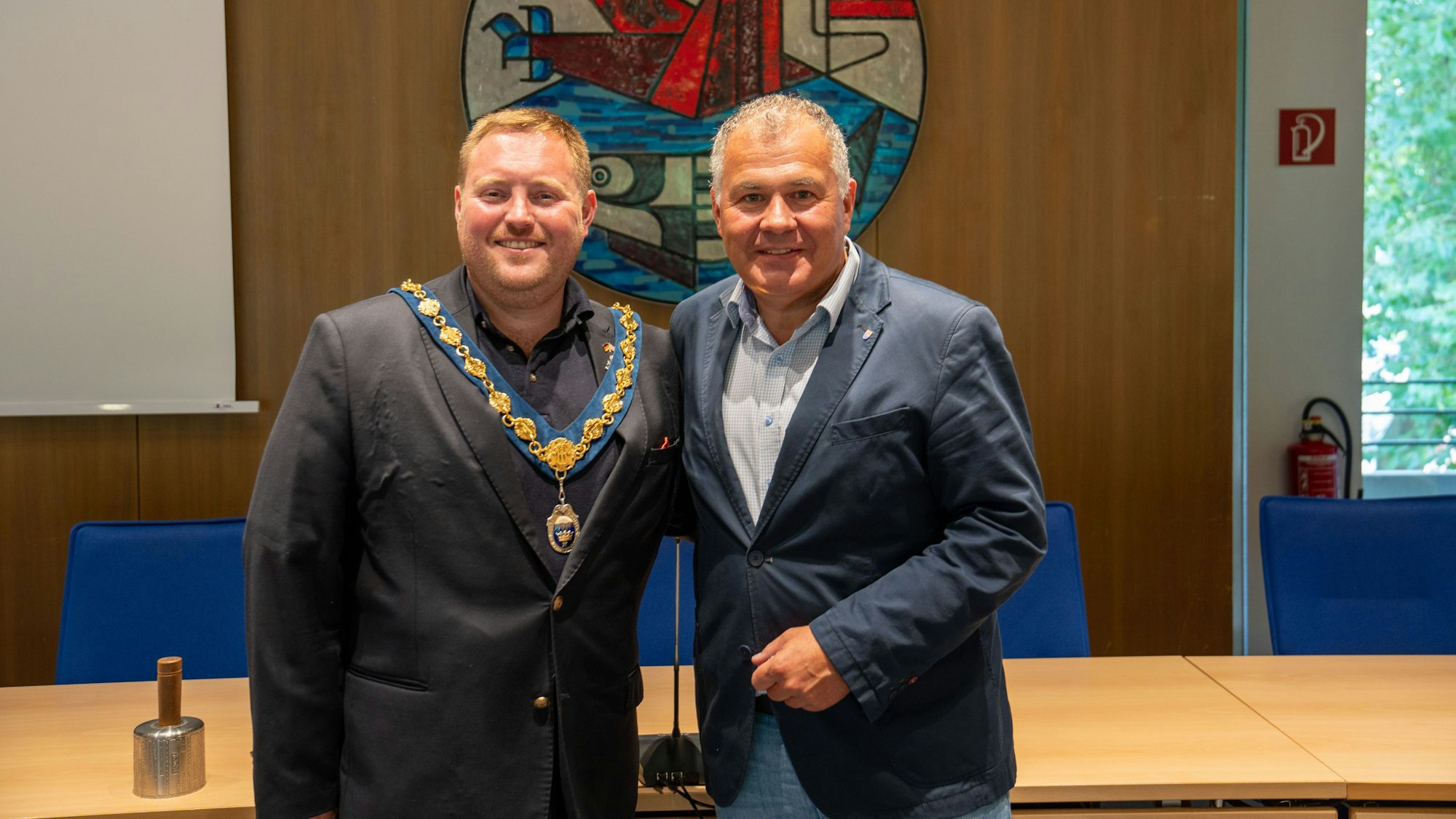 Bürgermeister Frank Steffes empfing seinen britischen Amtskollegen Rory Hunt.