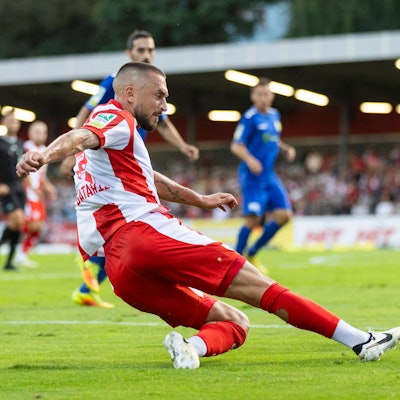 Regionalliga West Fortuna Köln - 1. FC Düren, 09.08.2024 Stipe Batarilo Fortuna Köln, 8. Regionalliga West, Fortuna Köln - 1. FC Düren, 3. Spieltag, am 09.08.2024, Südstadion, Köln *** Regionalliga West Fortuna Köln 1 FC Düren, 09 08 2024 Stipe Batarilo Fortuna Köln, 8 Regionalliga West, Fortuna Köln 1 FC Düren, 3 Matchday, on 09 08 2024, Südstadion, Cologne Copyright: xBEAUTIFULxSPORTS/Meuselx