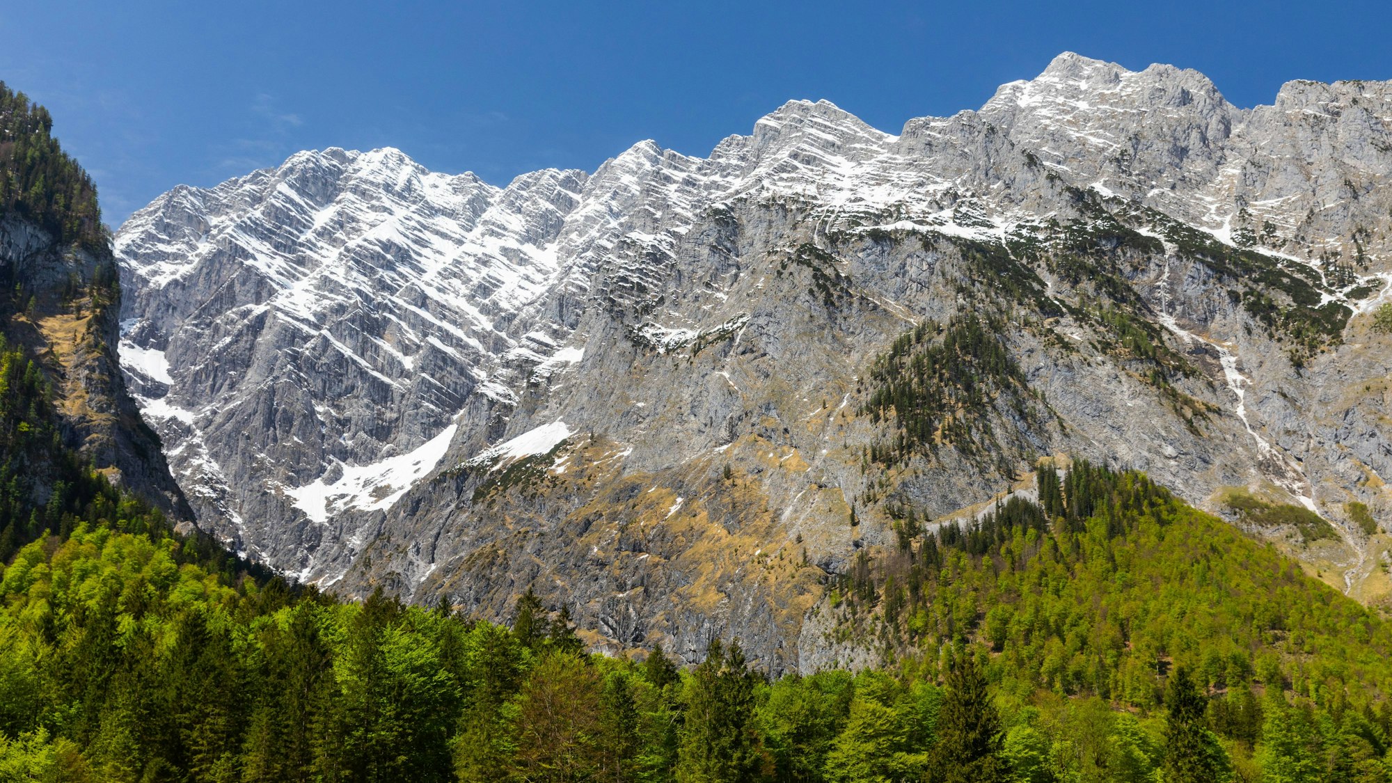Blick auf den Watzmann in den Berchtensgadner Alpen