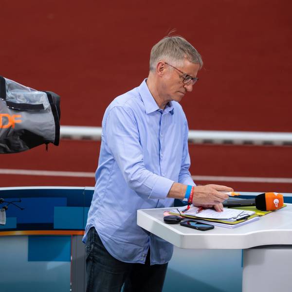 ZDF Moderator Norbert König moderiert eine TV-Übertragung. (Archivbild)