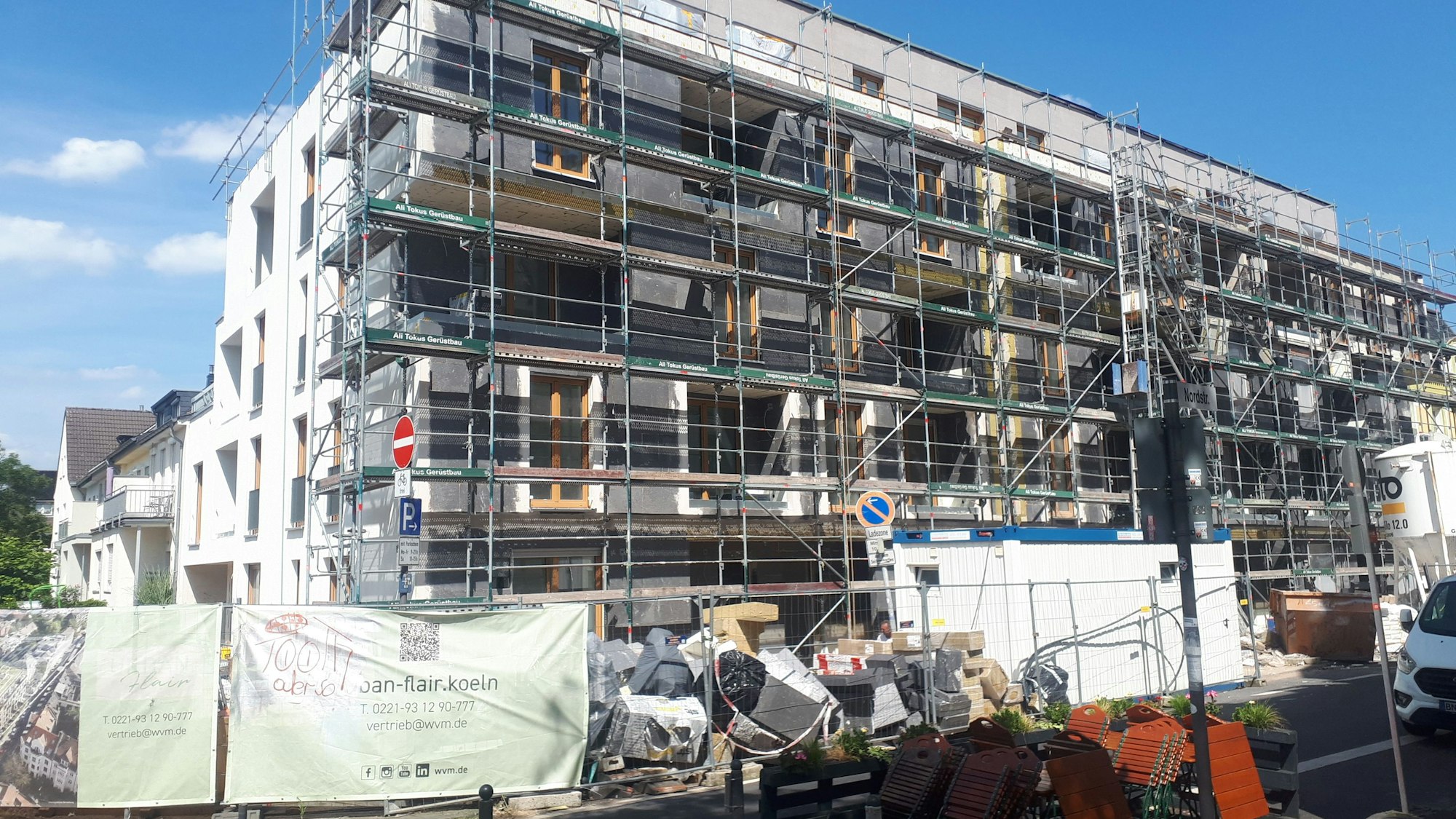 Auf der früheren Brachfläche an der Nordstraße 17 entstehen acht Stadthäuser und 16 Eigentumswohnungen.