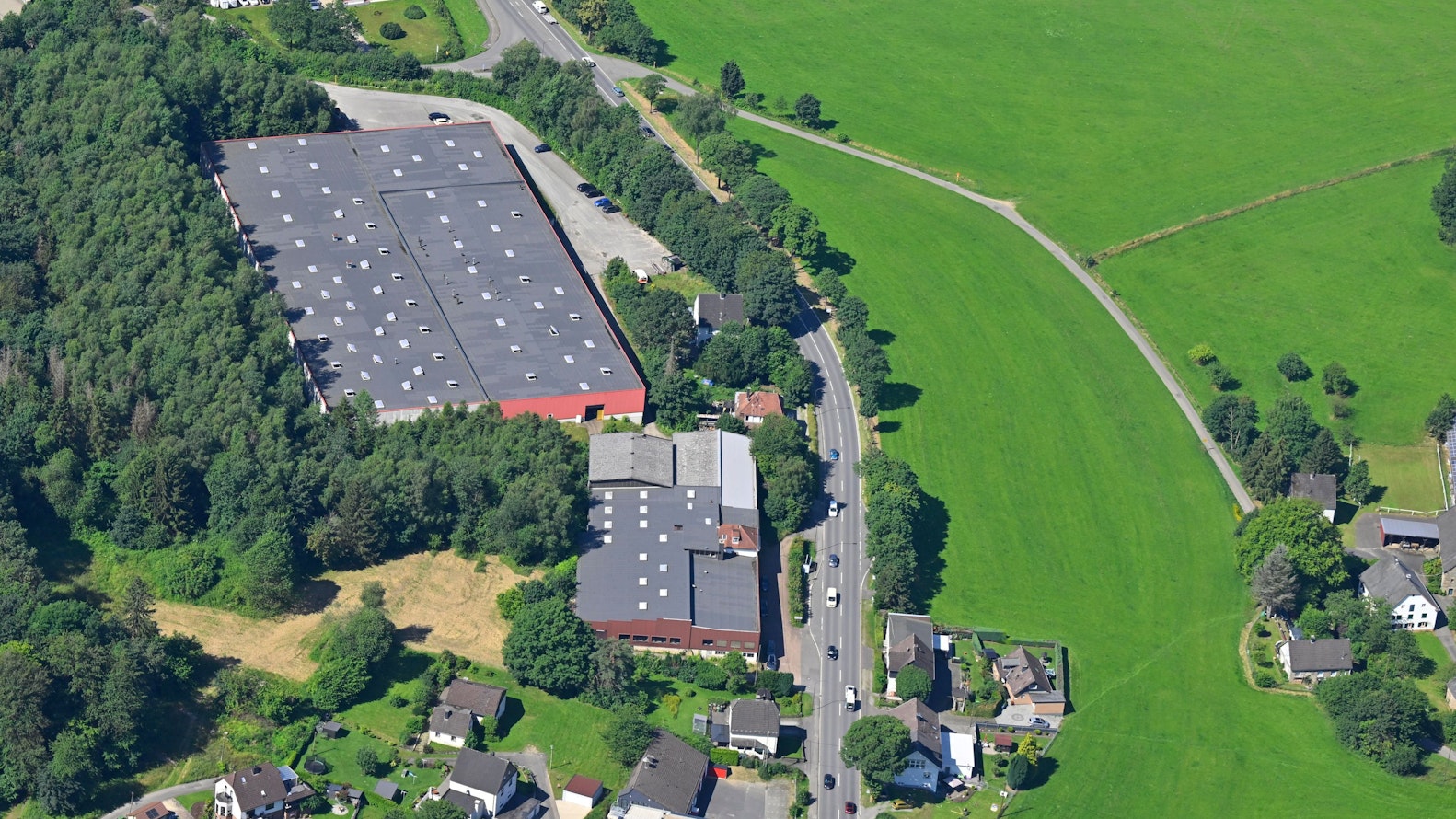 Die Firma Vogelsang aus der Luft.