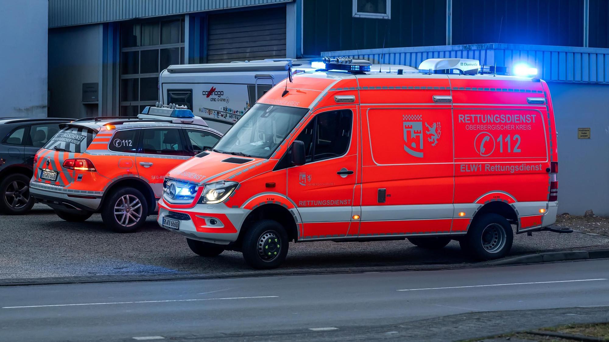 Einsatzwagen des Rettungsdienstes