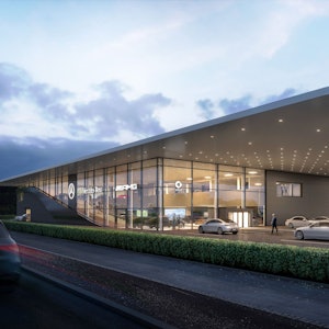 Auf dem Bild ist das geplante Auto-Center zu sehen.