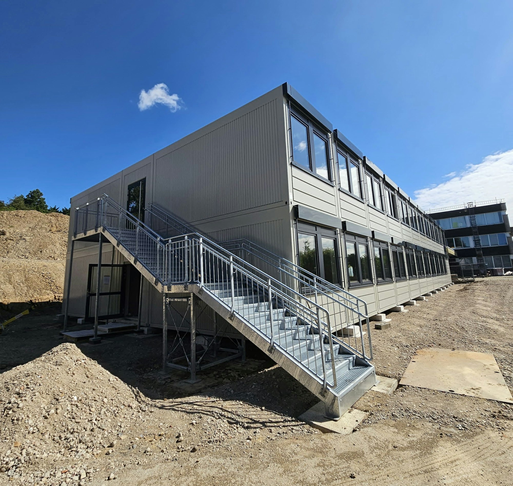 Ein neues Gebäude in Containerbauweise für die Gesamtschule gehörte zu den Weichenstellungen unter der Regie von Bianca Lorenz.