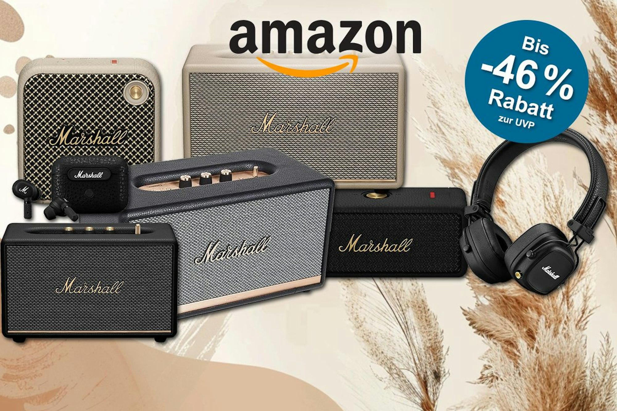 Marshall Bluetooth Lautsprecher & Kopfhörer Sale bei Amazon: Sparen Sie jetzt bis zu 46%!
