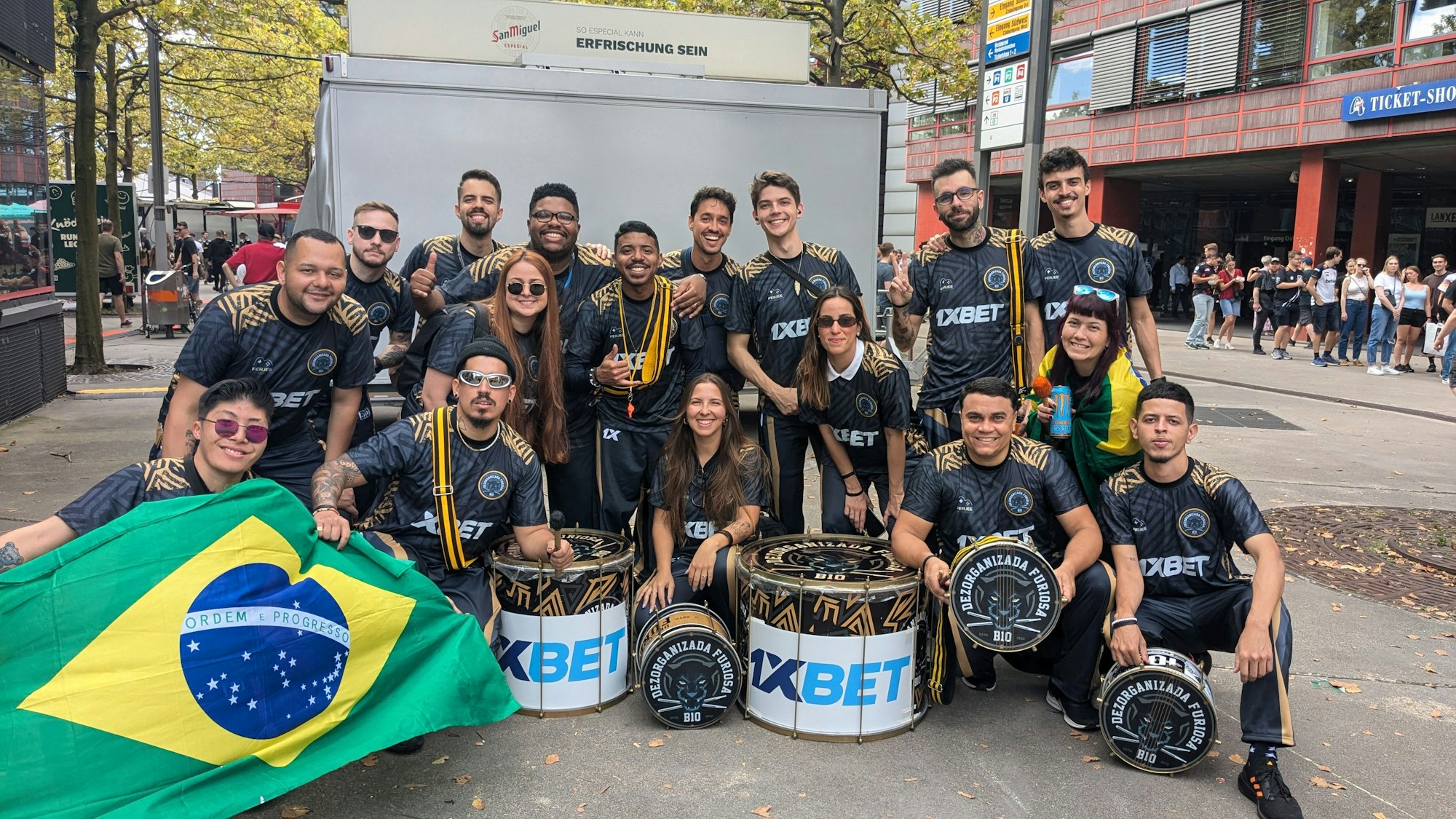 Fangruppe aus Brasilien