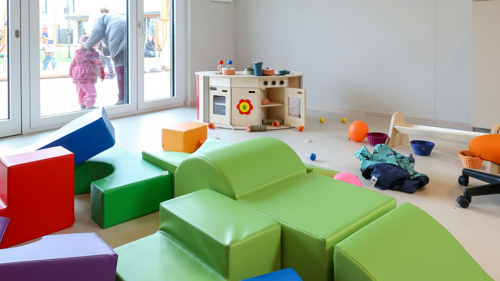 Ein Spielzimmer in der Kita „Quäker Pänz" in Chorweiler