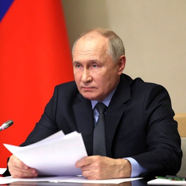 Kremlchef Wladimir Putin. Nach versuchten Einbrüchen in Wasserversorgungssysteme in NRW sehen viele Experten Russland als möglichen Drahtzieher. (Archivbild)