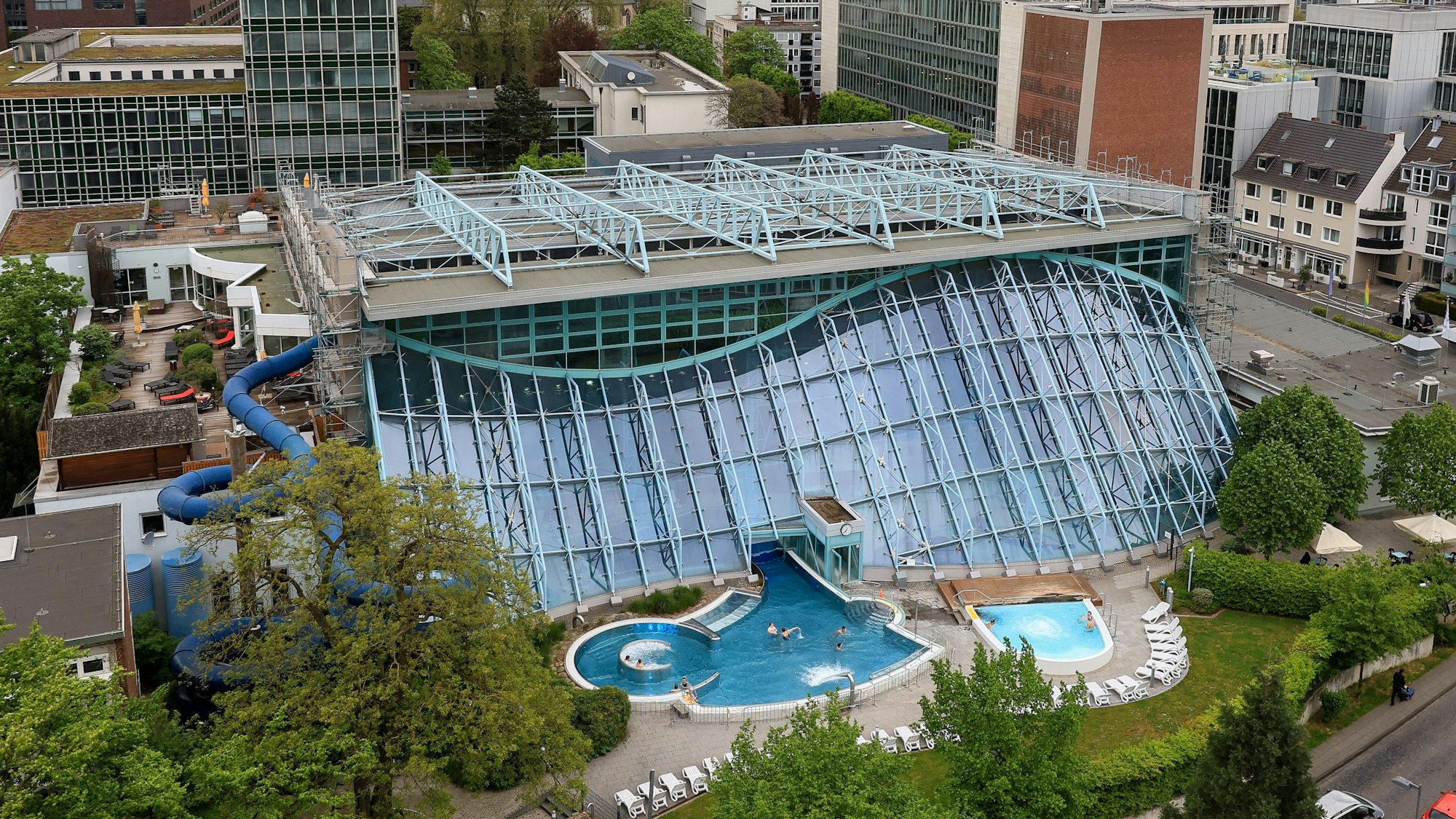 Außenansicht des Agrippabades.