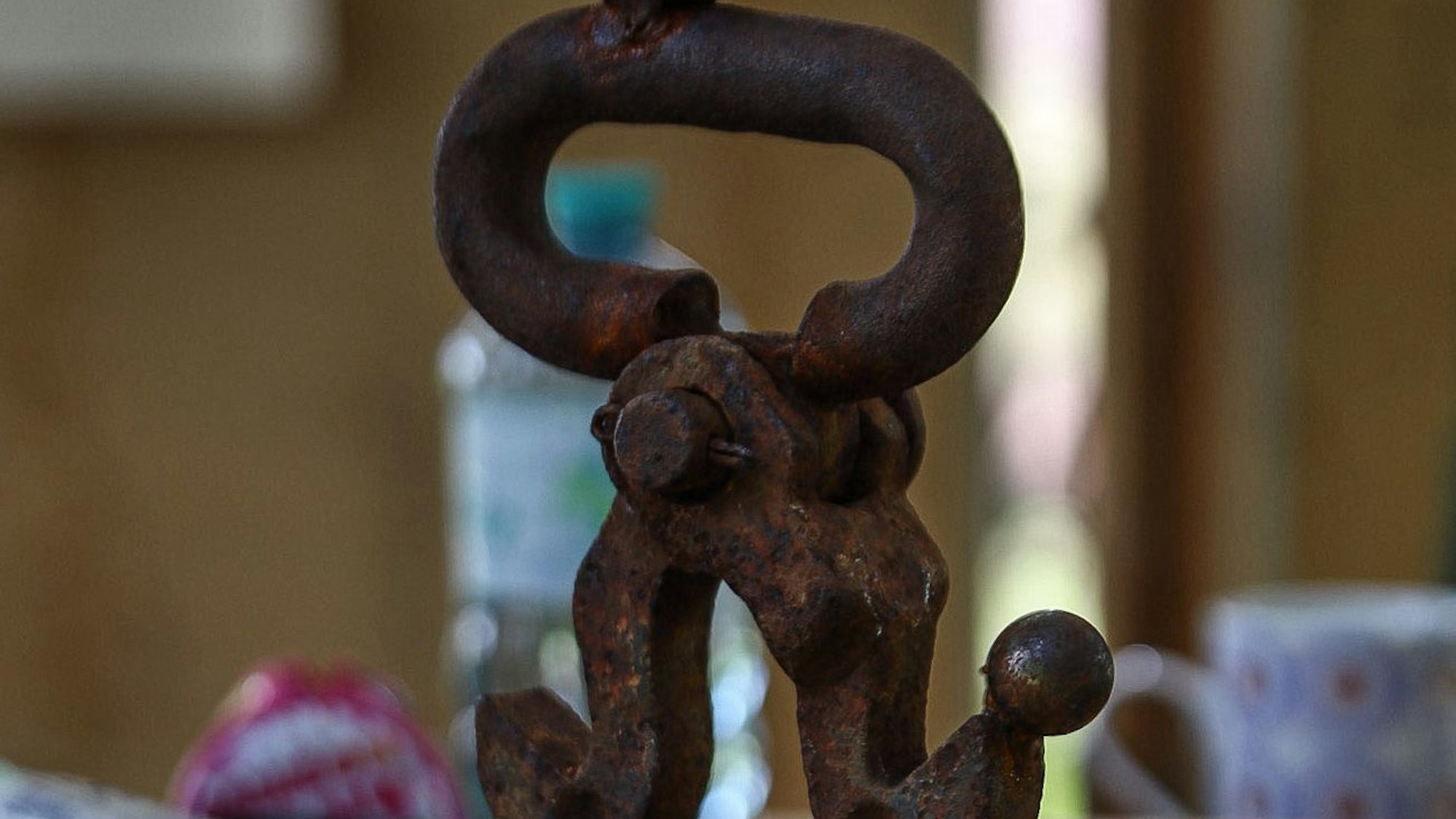 Eigenwillig gestaltete Trophäe beim Chinandega-Cup.