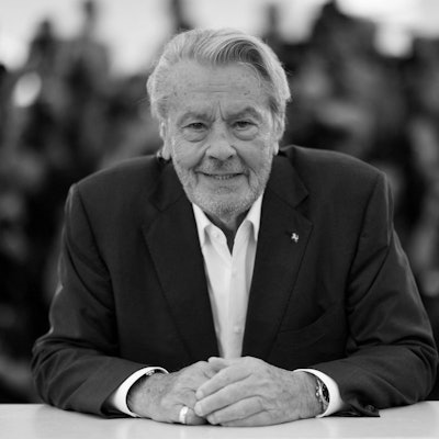 Alain Delon bei der Verleihung der Goldenen Palme.