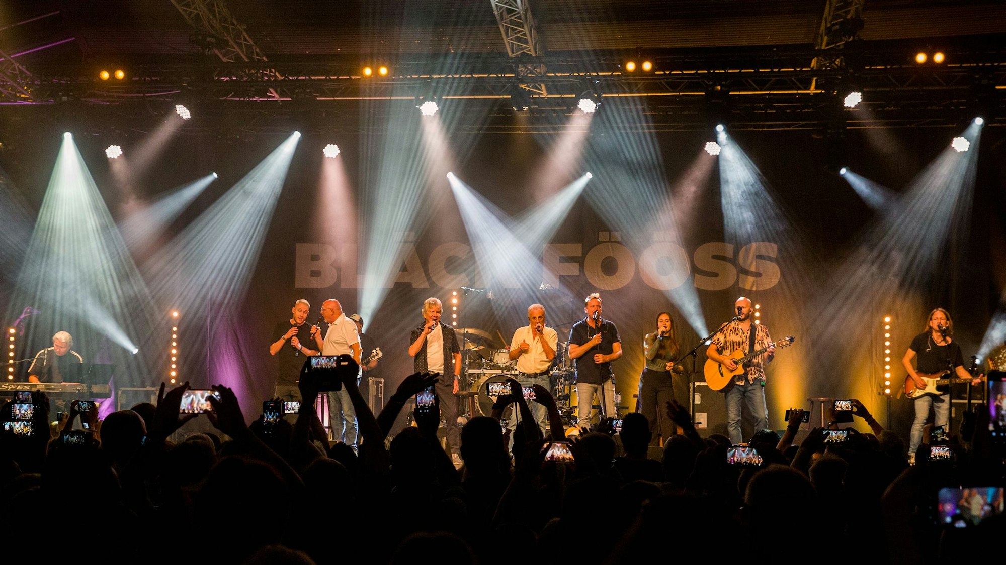 Bläck Fööss auf der Bühne im Tanzbrunnen