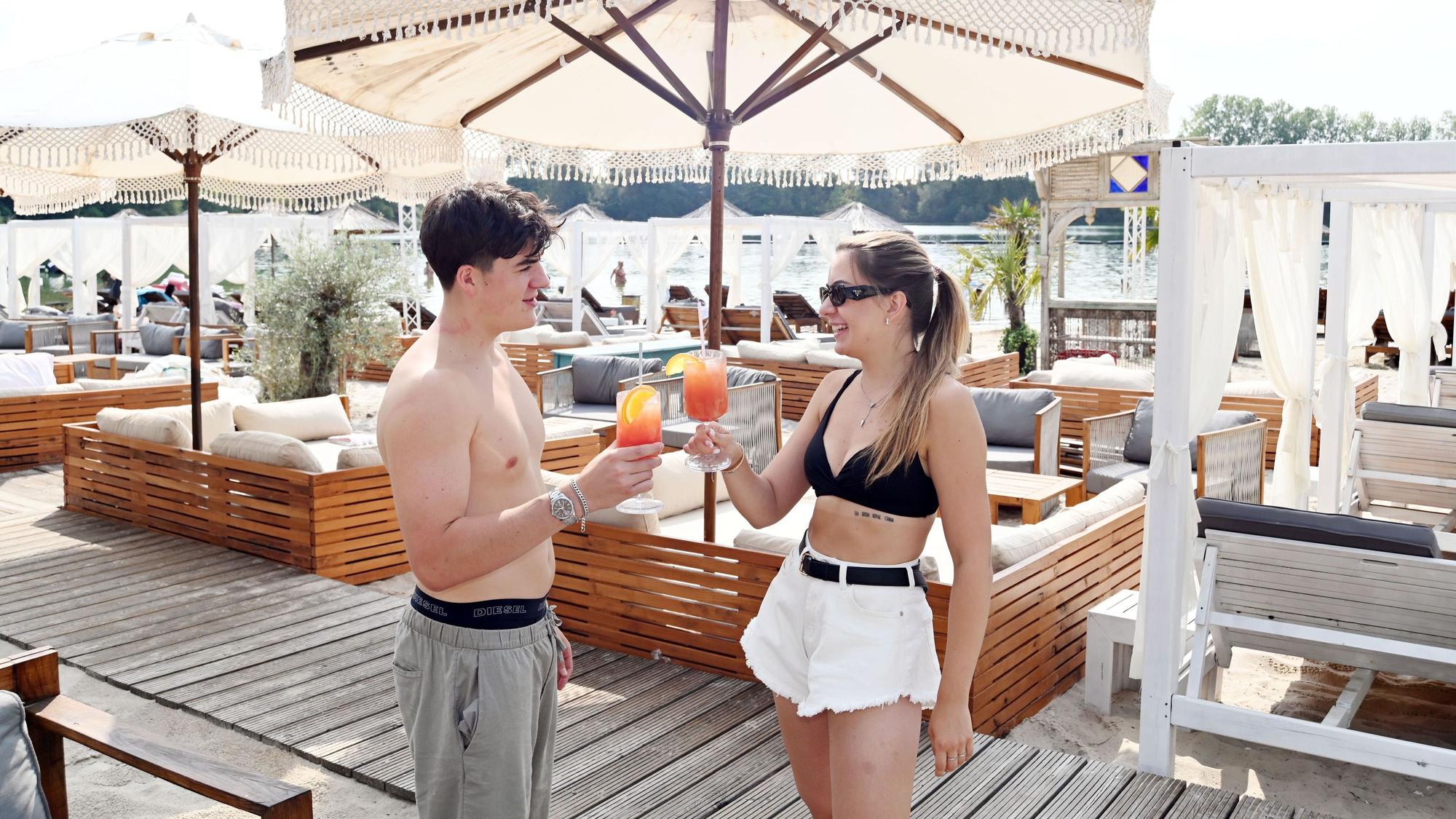 Der Beachclub am Escher See füllt sich bei hohen Temperaturen schnell, die Stadt genehmigte die Öffnung aber gar nicht.
