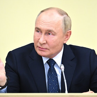Kremlchef Wladimir Putin. Die Ukraine habe den russischen Präsidenten mit der Offensive in Kursk auf dem falschen Fuß erwischt, sagt der Kölner Politikwissenschaftler Thomas Jäger. (Archivbild)