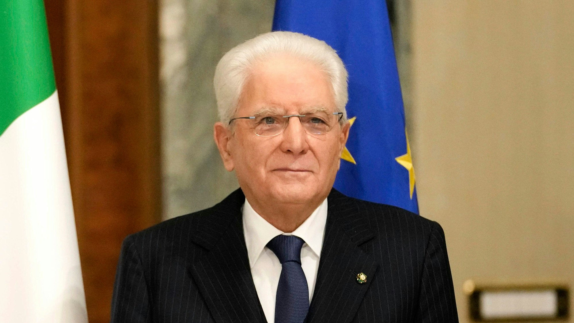 Der italienische Präsident Sergio Mattarella äußerte sich zu Musks Kritik auf dessen Kurznachrichtendienst X. (Archivbild)