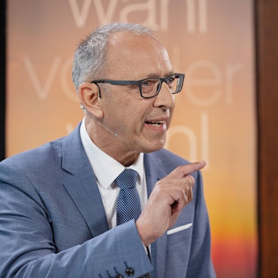 AfD-Politiker Jörg Urban am Dienstag (20. August) zu Gast beim ZDF-„Moma“ in Dresden.