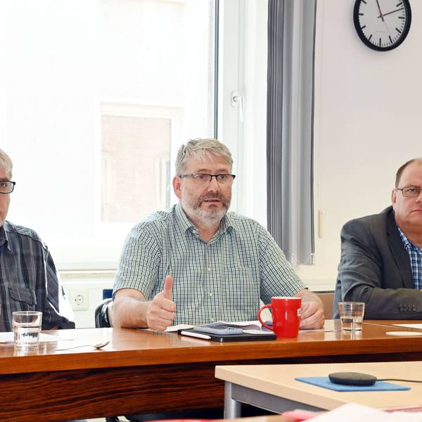 Albert Meinhard, Prof. Dr. Volker Stölting, Michael Weisenstein (v.l.)