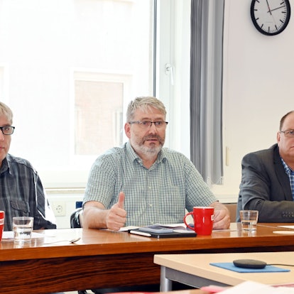 Albert Meinhard, Prof. Dr. Volker Stölting, Michael Weisenstein (v.l.)