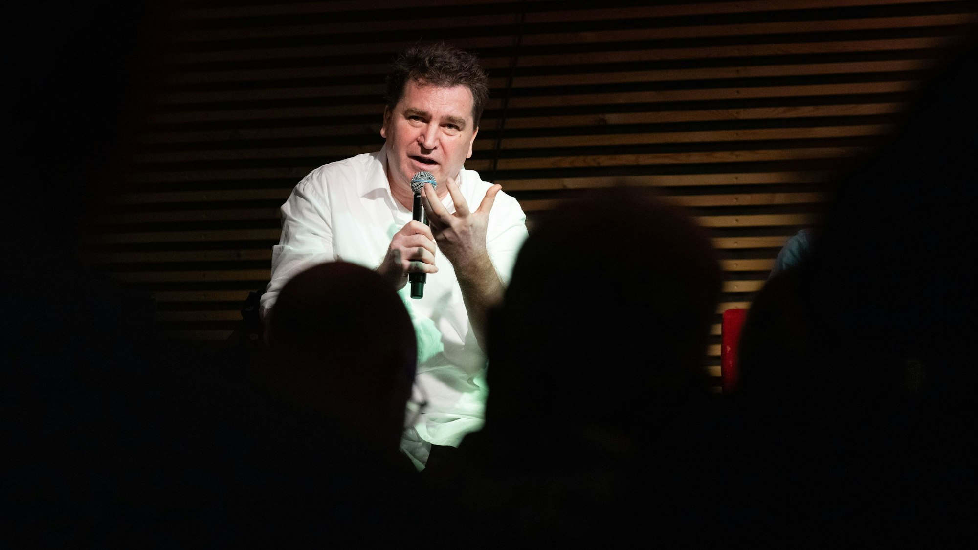 Ilko-Sascha Kowalczuk, Historiker und Publizist, bei einer Veranstaltung in Chemnitz. (Archivbild)