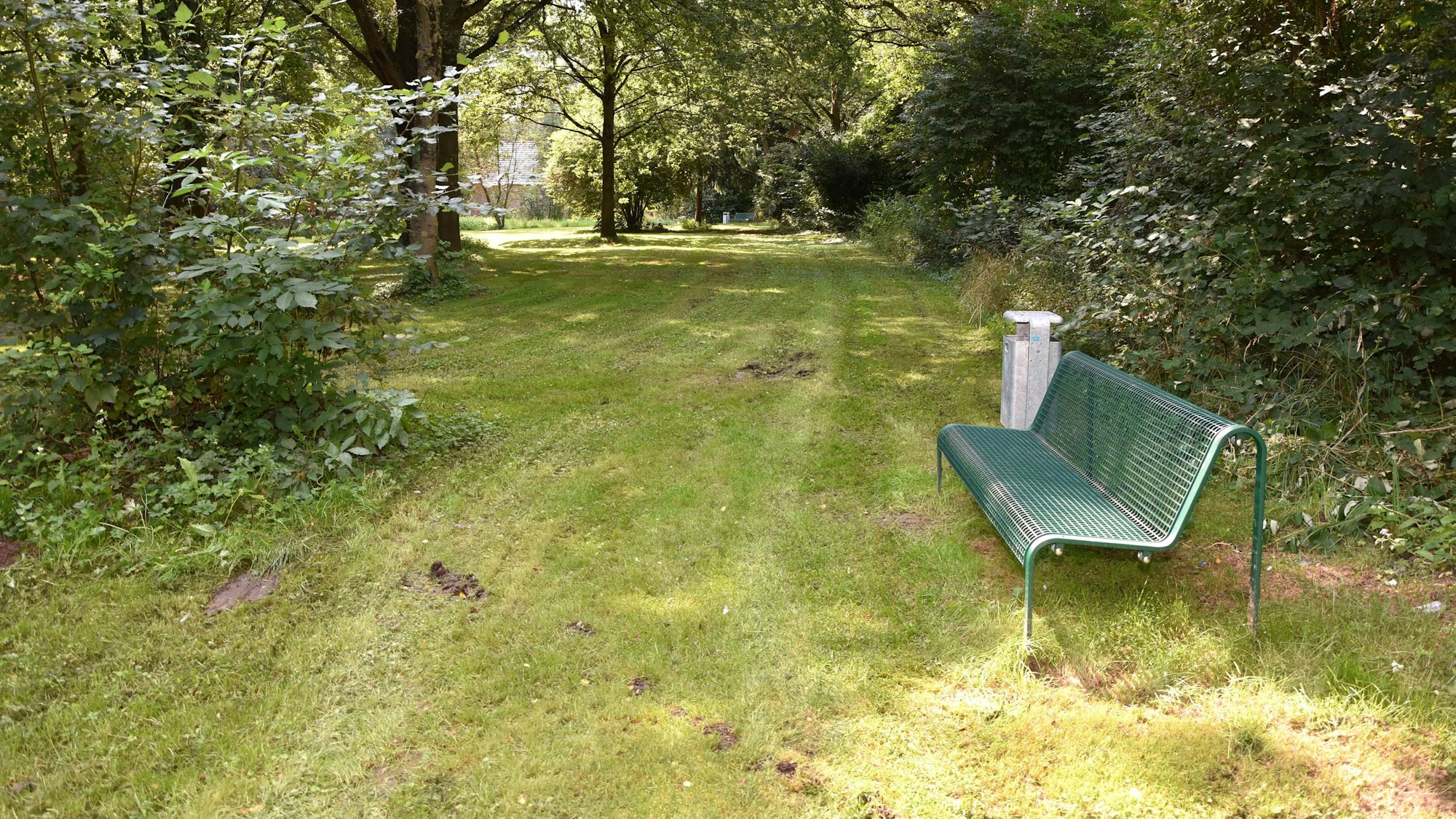 Aus dem Etat vom vergangenen Jahr hat der Verein Bürger-Mitwirkung im Park hinter der Burg drei Bänke und Müllbehälter aufgestellt.