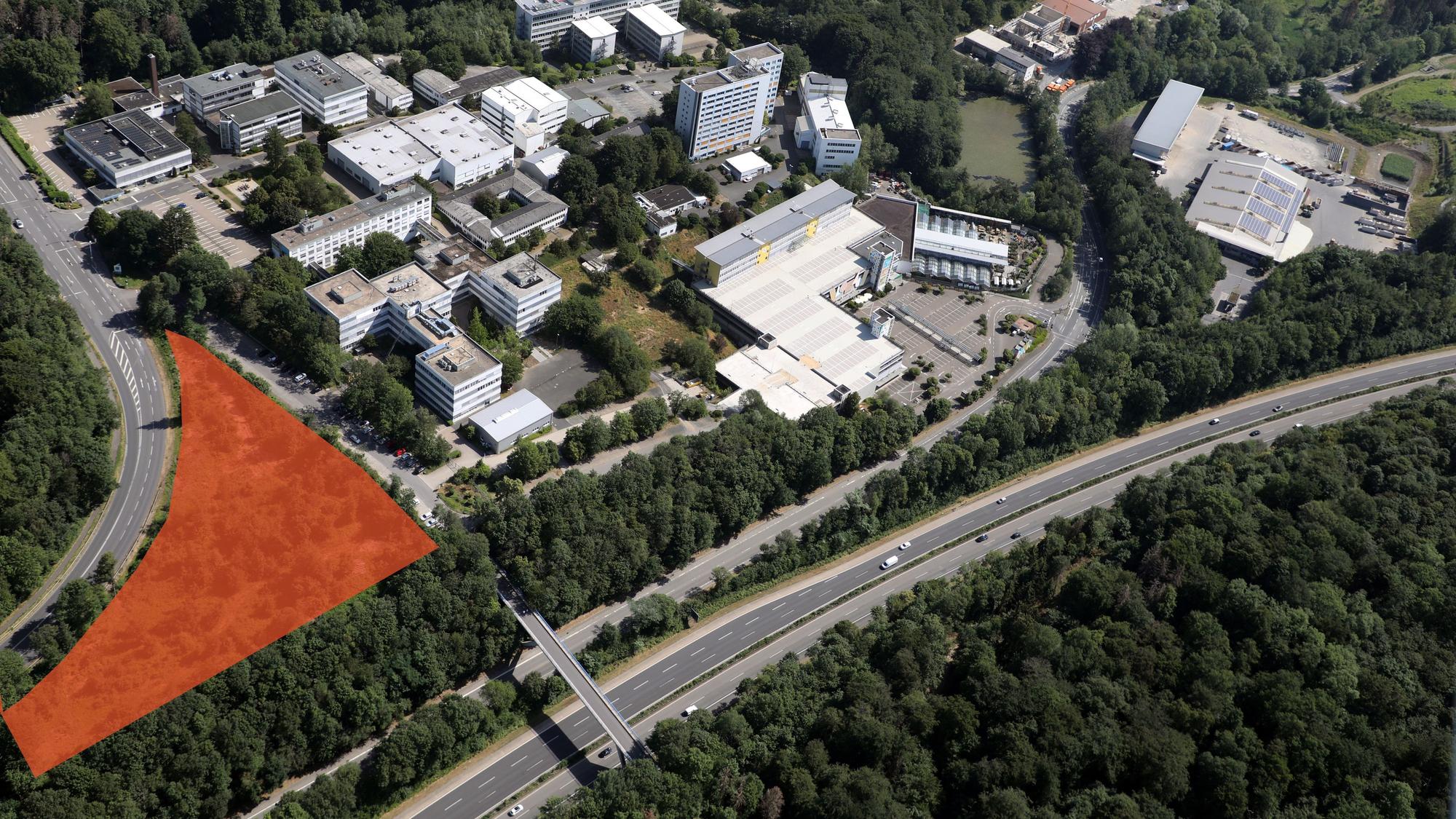 Luftbild vom Technologiepark Bergisch Gladbach