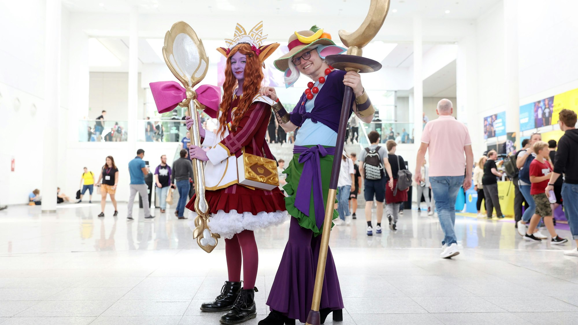 verkleidete Besucher auf der Gamescom