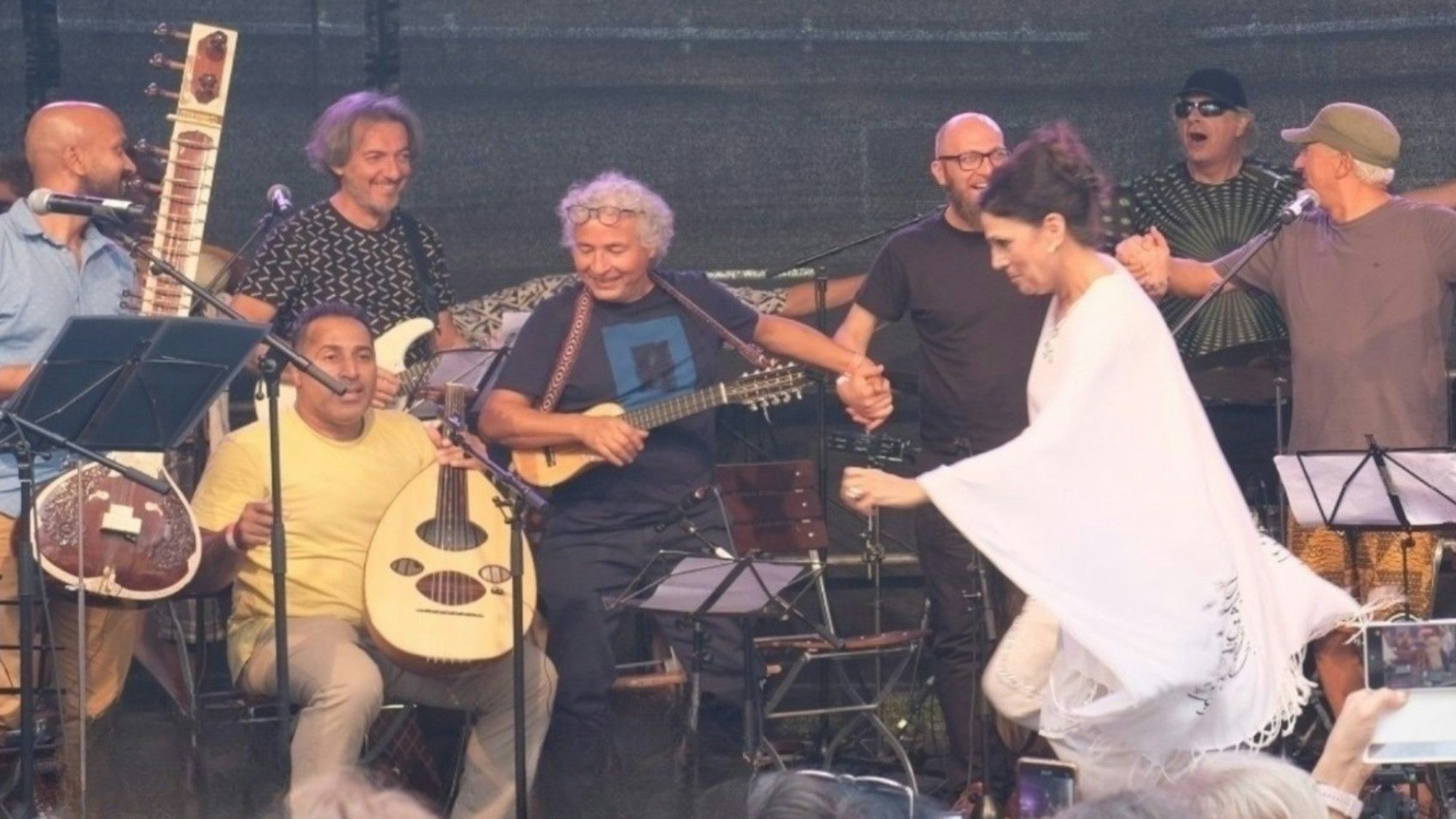 Musiker auf der Bühne