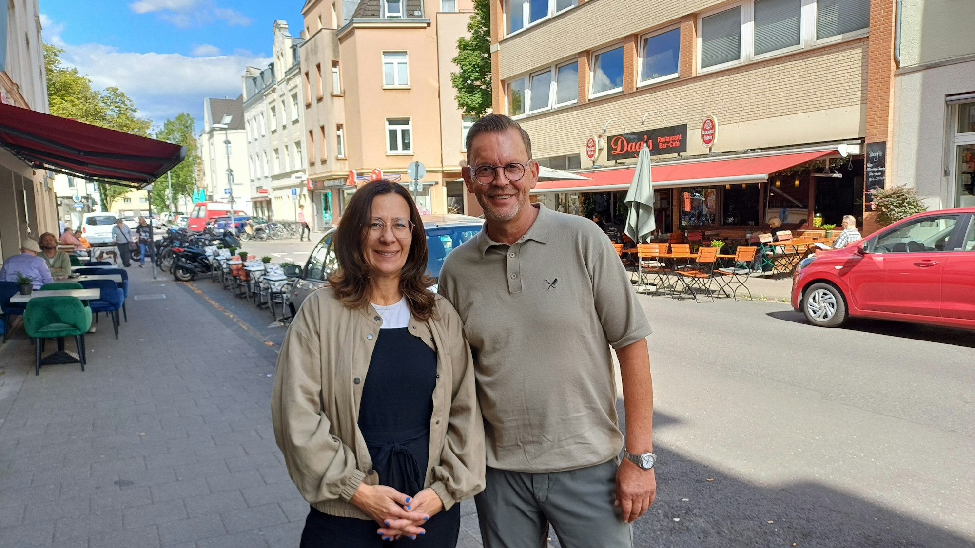 Heike Sommnitz und Heinz-Josef Meller von der IG Landmannstraße