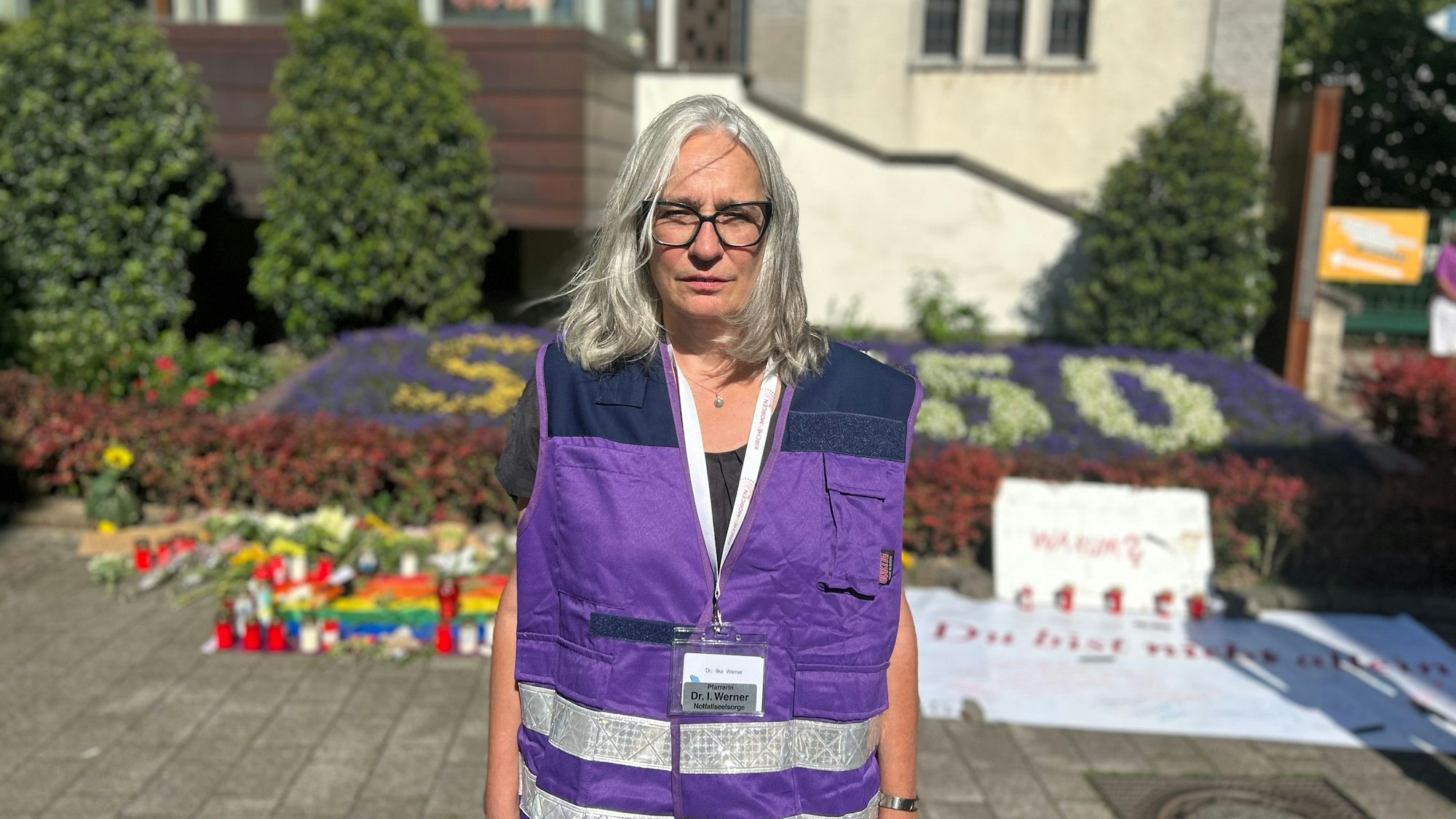 Die Notfallseelsorgerin Ilka Werner in Solingen.