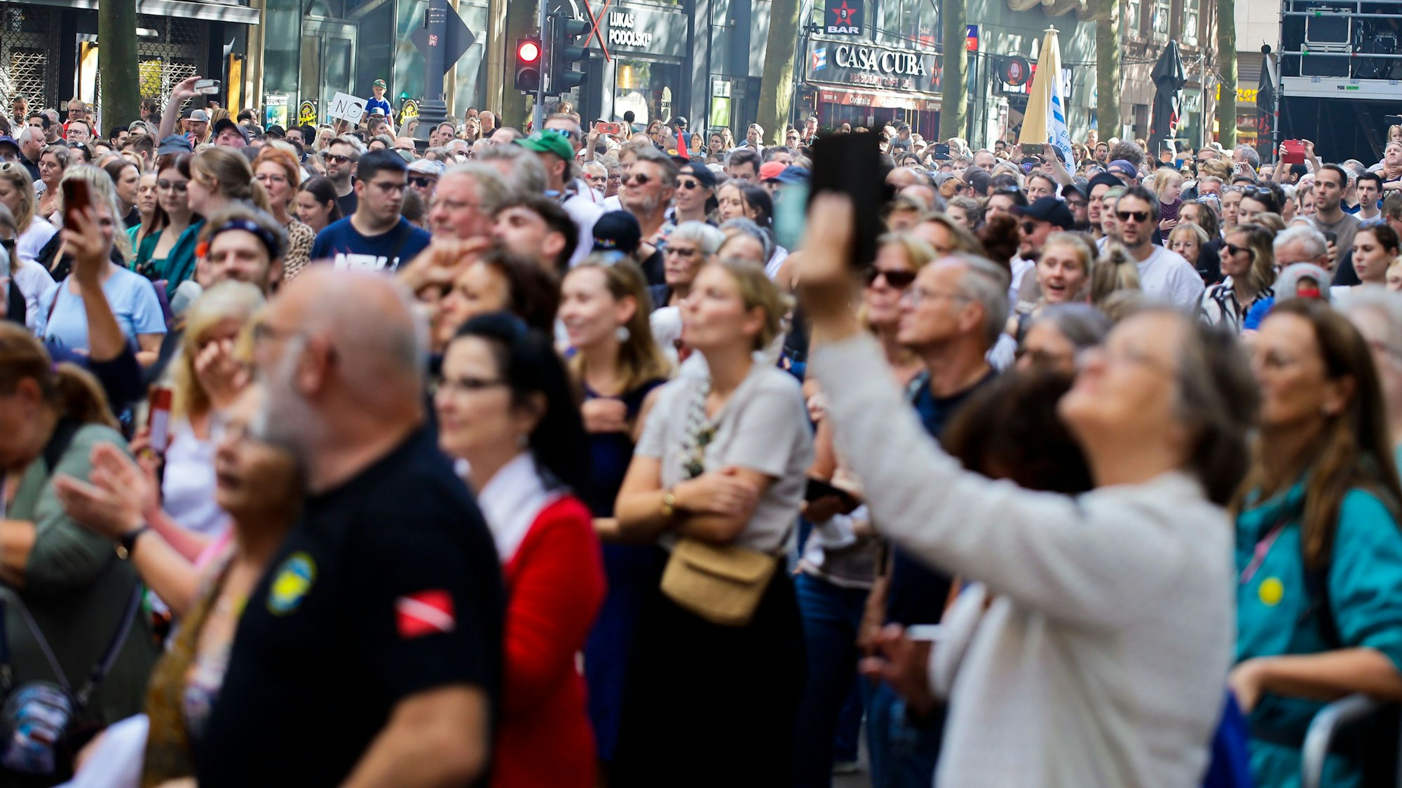 Tausende kamen zum Festival. Festival.